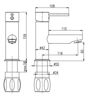 Смеситель для раковины Rav Slezak Seina SE926.5 хром